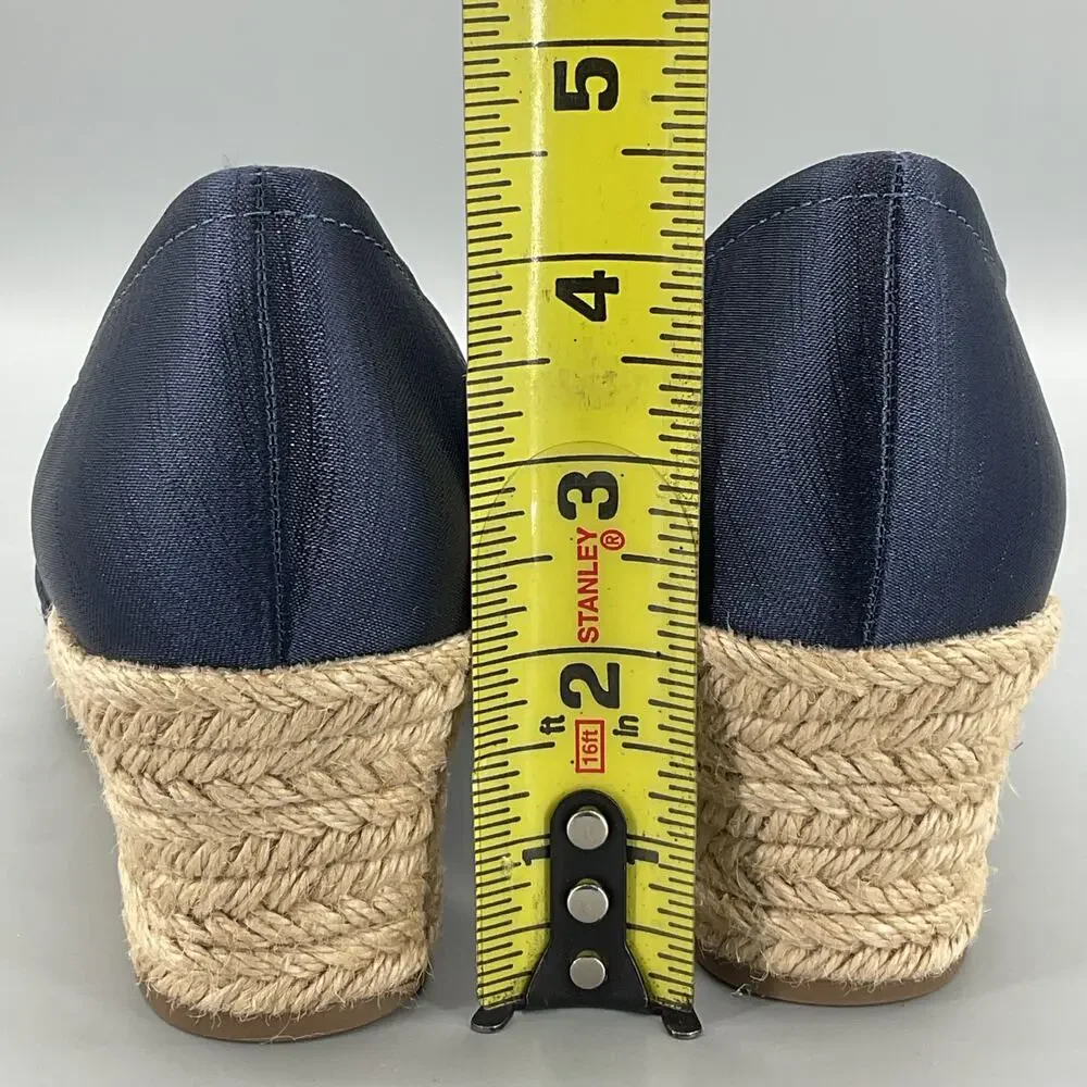 NEW Easy Street Women’s Jasper Wedge Sandals Navy Size 7.5N